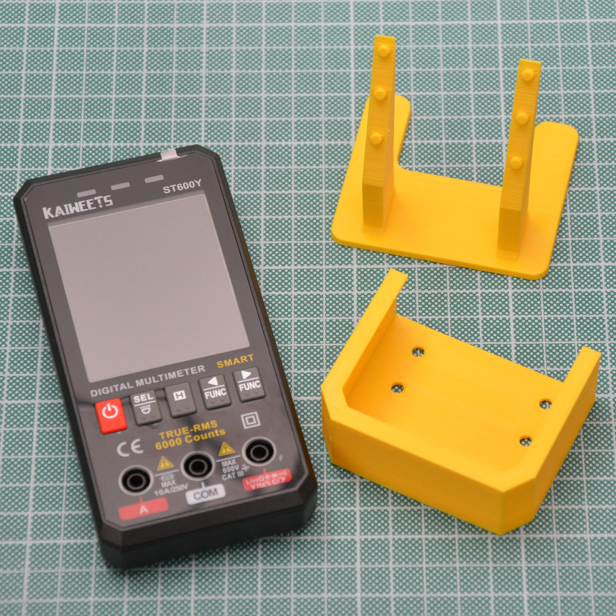 STL file Digital Multimeter Kaiweets KM601 and ST600Y desk stand ...