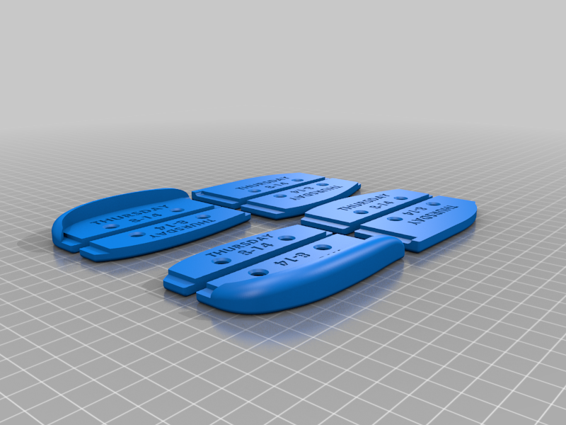 🎲 Razors Four Piece Genesys Sole Plates・Free 3D File for ・Cults