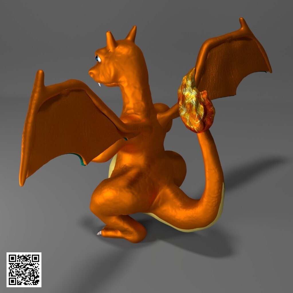 🔥 Charizard・Archivo OBJ Gratis para ・Cults