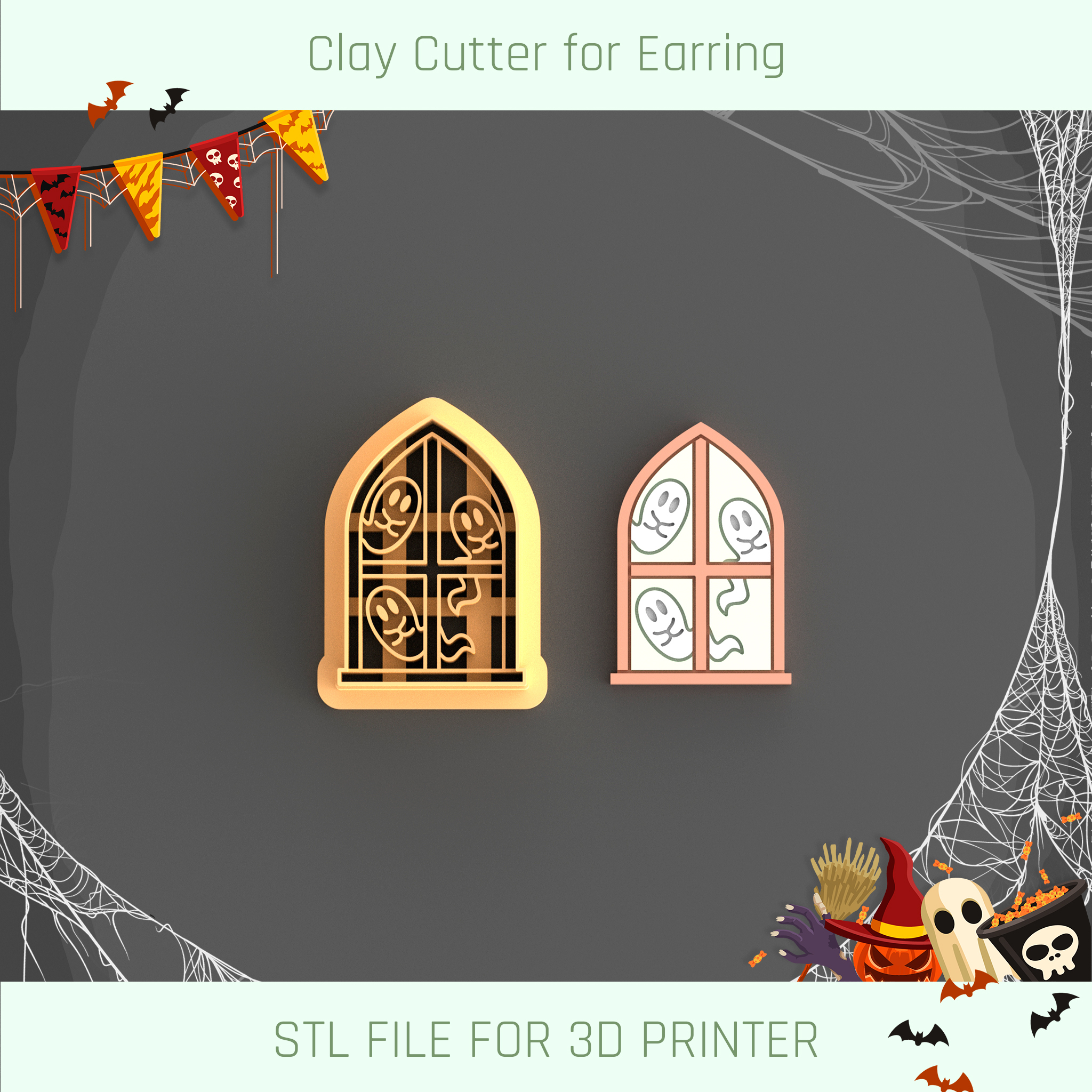 Window 3d Ghost 🪟 Window Ghosts・ 3D File for 3D printing・Cults