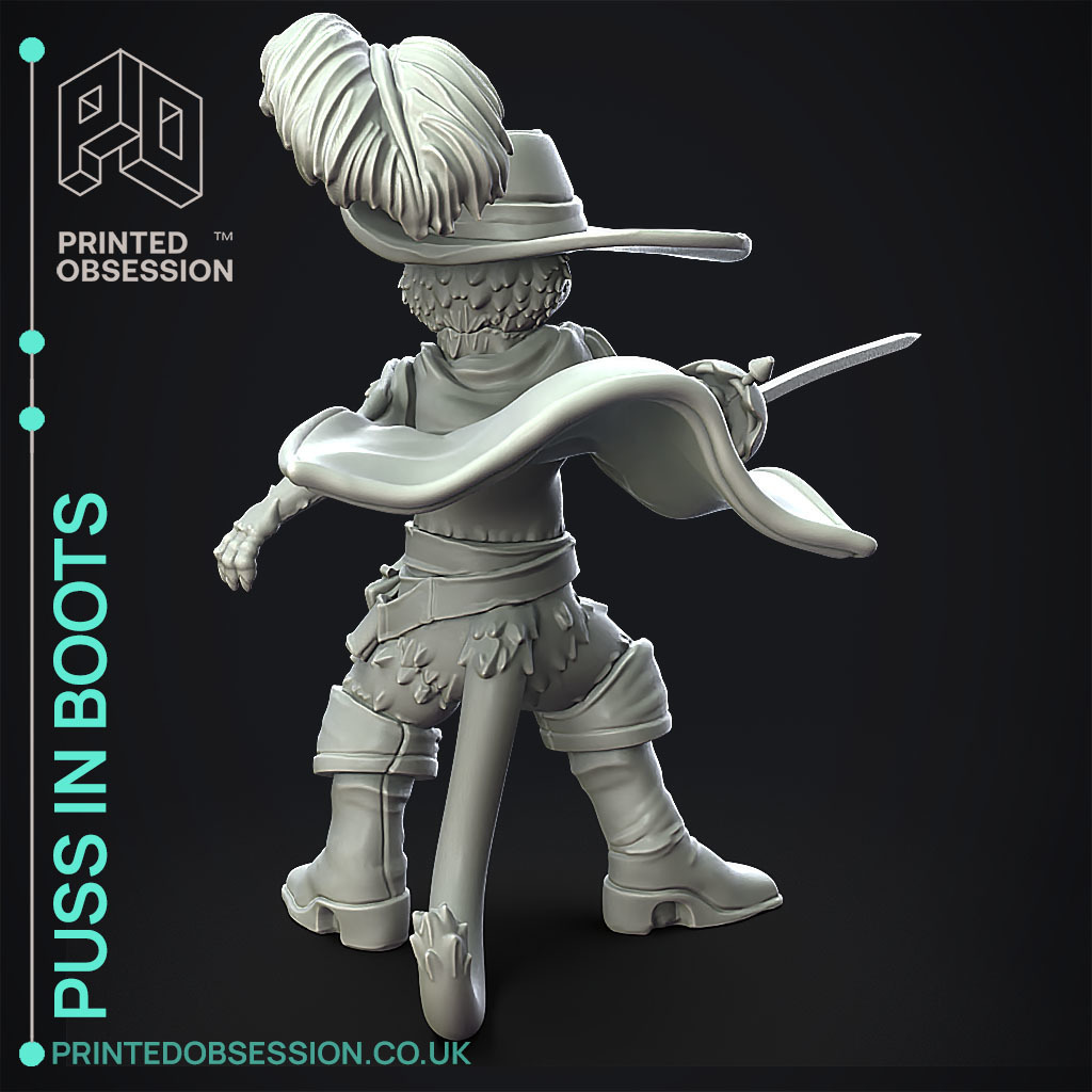 🎨 Puss in Boots - Shrek - Fan Art・Free 3D File for ・Cults