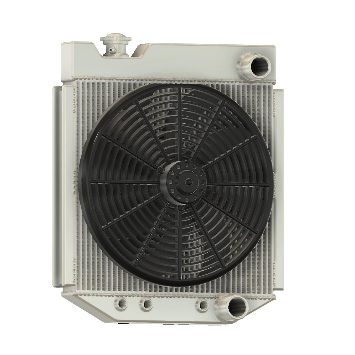 Car Radiator Stl 🚙 3d printable 60s Ford radiator with cap and fan・ STL File for ・Cults