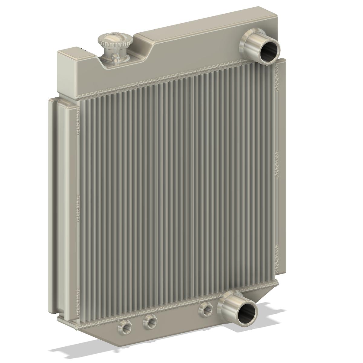 Car Radiator Stl 🚙 3d printable 60s Ford radiator with cap and fan・ STL File for ・Cults