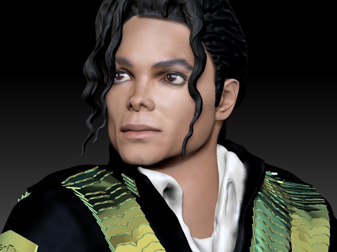 🤴 Michael Jackson King of Pop figure・ STL File for 3D printing・Cults, image size:1118x836