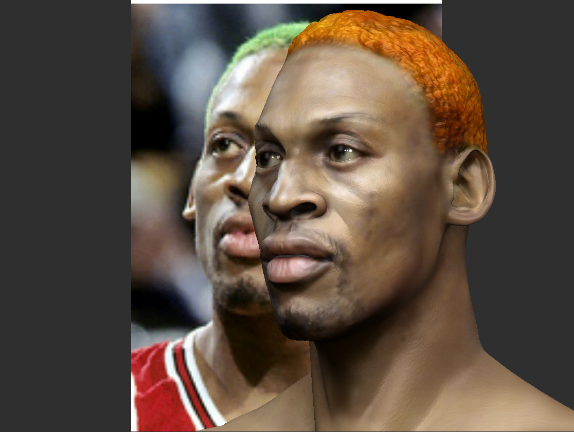 👤 NBA Dennis Rodman busto・Archivo 3D para Impresión 3D・Cults, image size:1116x841