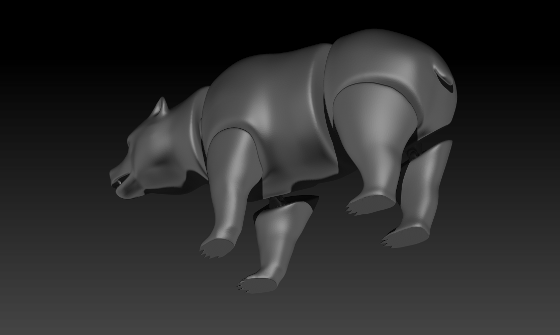 🐻 Articulated Bear Print In Place・Free STL File for ・Cults
