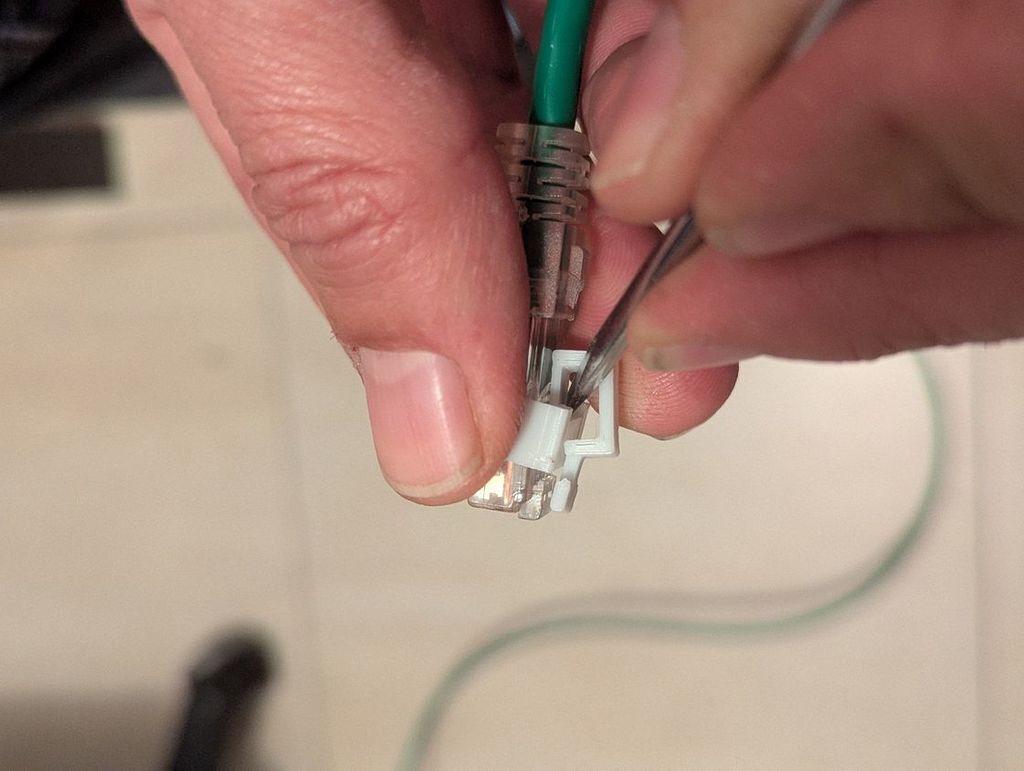 ⚙️ RJ45 Ethernet fix repair broken clip (kit in 2 parts easy to print ...