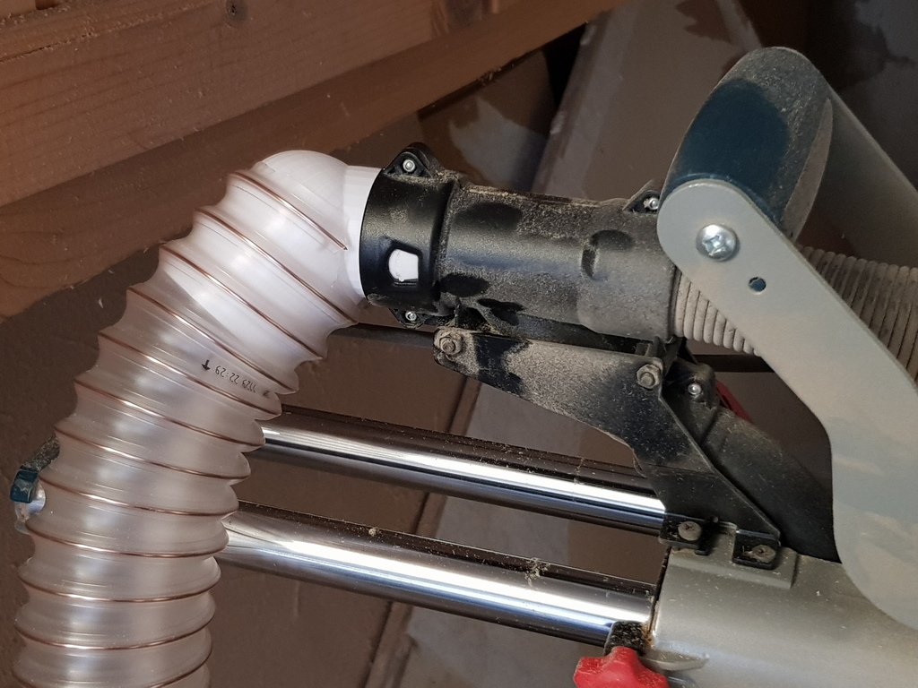 Free 3D file Bosch GCM8SJL circular saw dust extraction 60mm hose