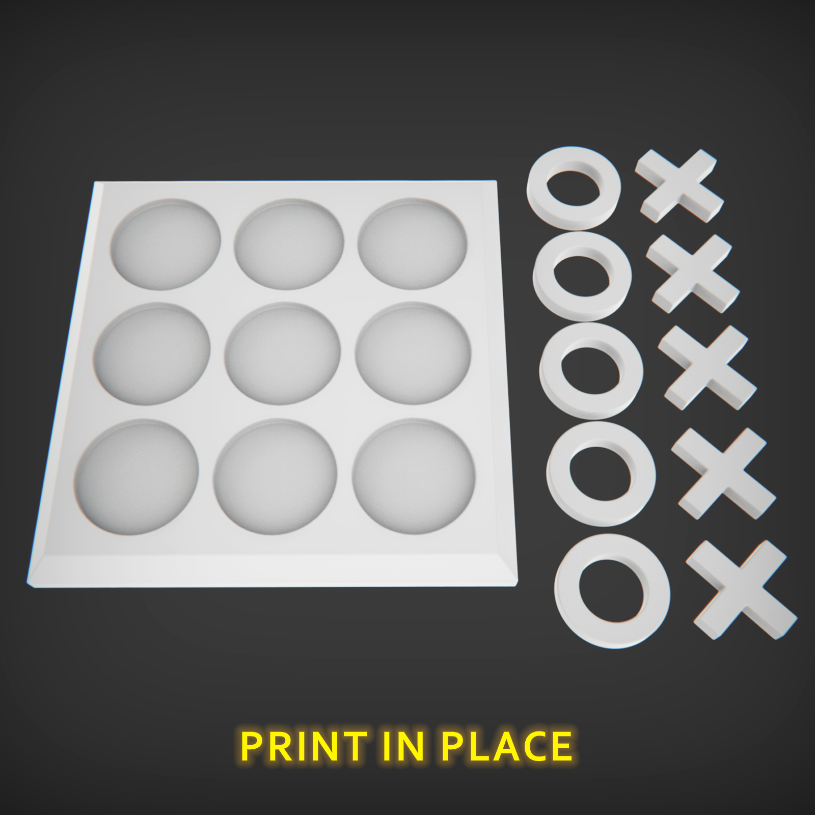 Free STL file #3 'TIC TAC TOE' POCKET EDITION 1.0: PLAY ANYTIME ...