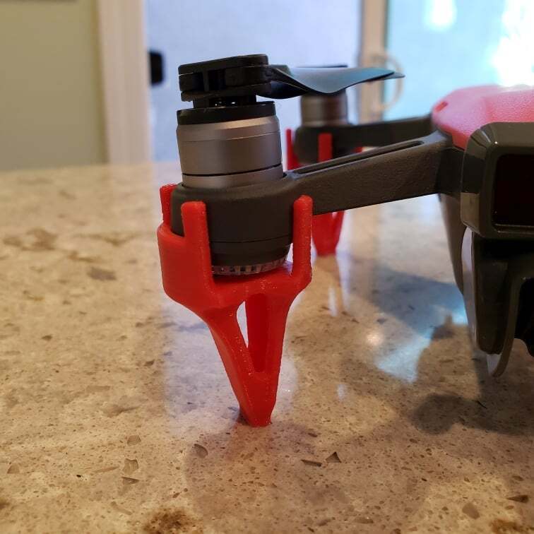 Работа DJI Spark Landing Gear / Extensions с возможностью распечатки в ...