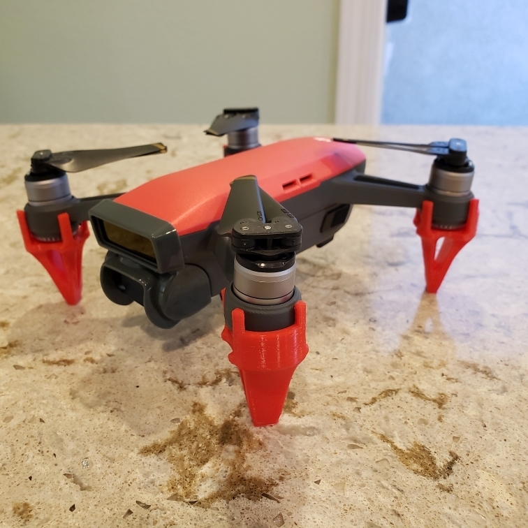 Работа DJI Spark Landing Gear / Extensions с возможностью распечатки в ...