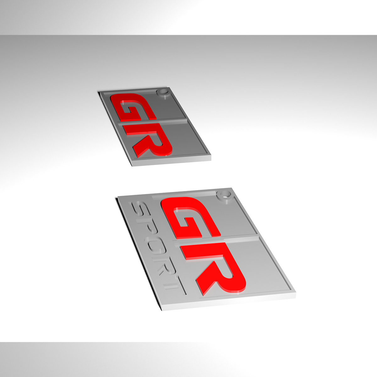 STL file keychain toyota GR 🗝️ ・3D printing model to download・Cults