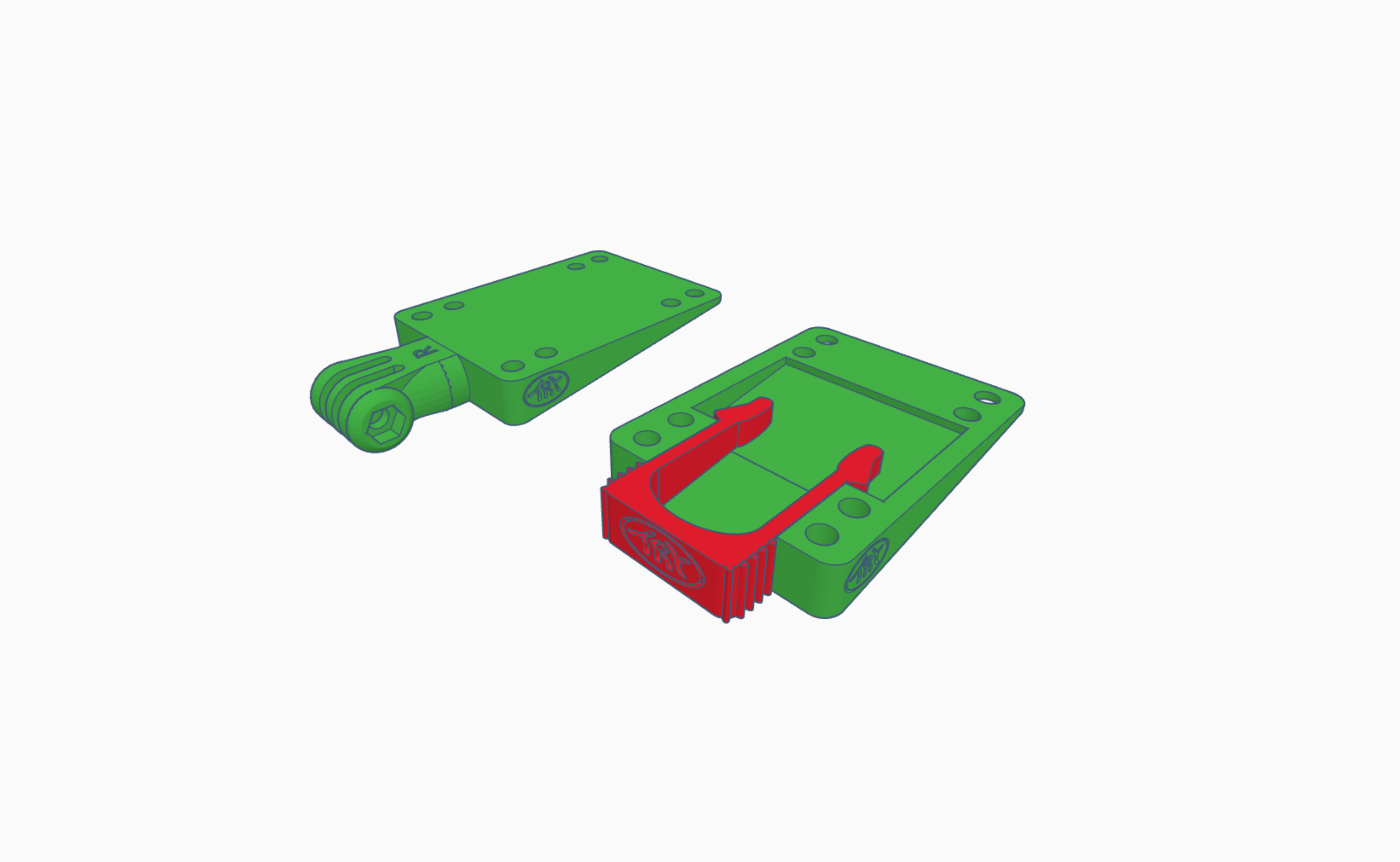 Skateboard Riser Stl STL file Skate Longboard risers pads with gopro actioncam mount and ...