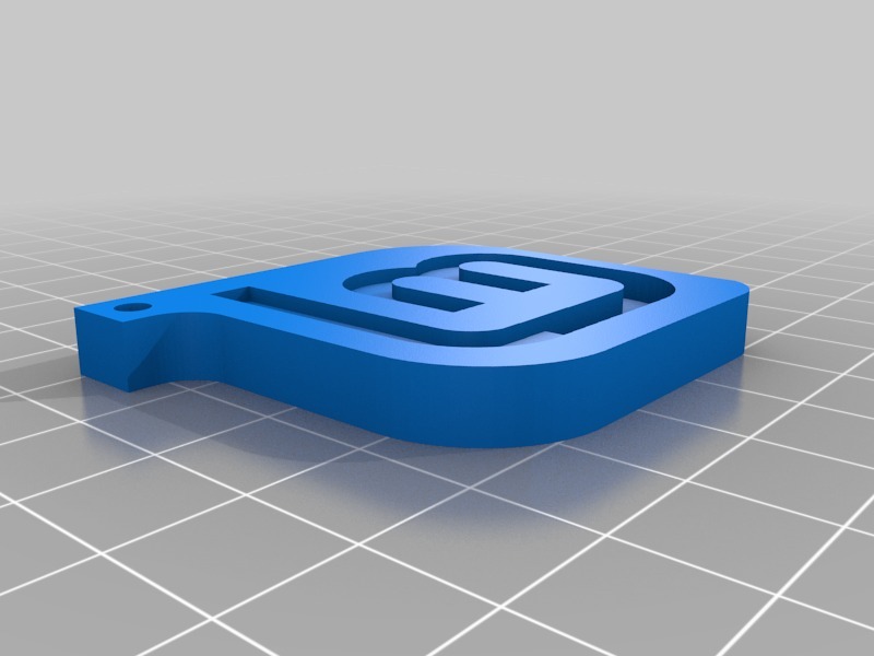 Archivo 3D gratuito Logotipo de Linux Mint - Llavero 🔑 ・Objeto para ...