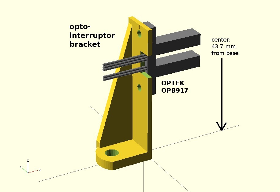 🔌 OPB917 Opto-Sensor Bracket・Free 3D File for ・Cults