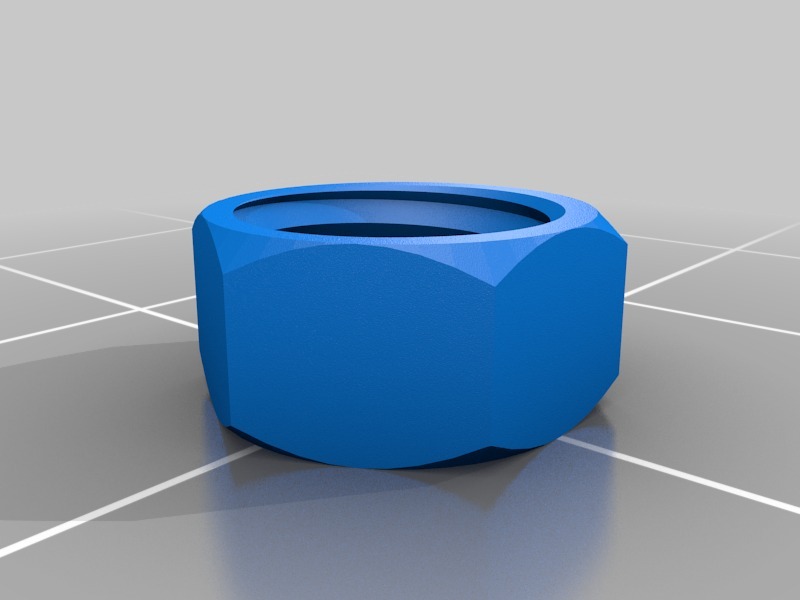 Бесплатный STL файл 1/4 - 20 = 6 мм x 1 Гайка крепления штатива 📱 ・3D ...