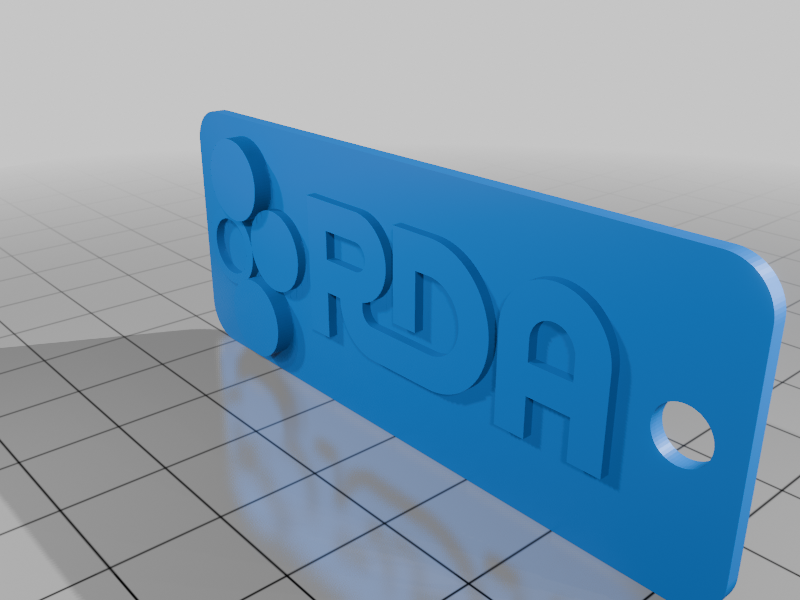 Printable Rda Sticker Free 3D file RDA Keychain 🗝️ ・3D printable design to download・Cults