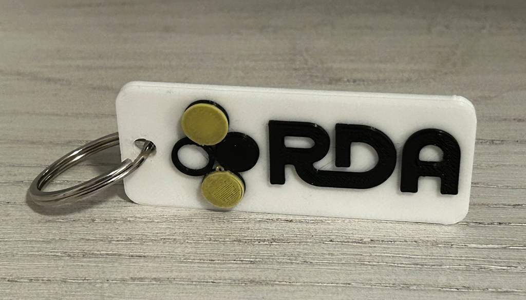 Printable Rda Sticker Free 3D file RDA Keychain 🗝️ ・3D printable design to download・Cults