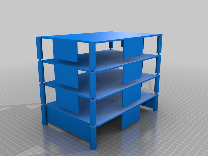 Free 3D file Shelf stackers for nuts & bolts boxes 🏢・3D printable object to download・Cults