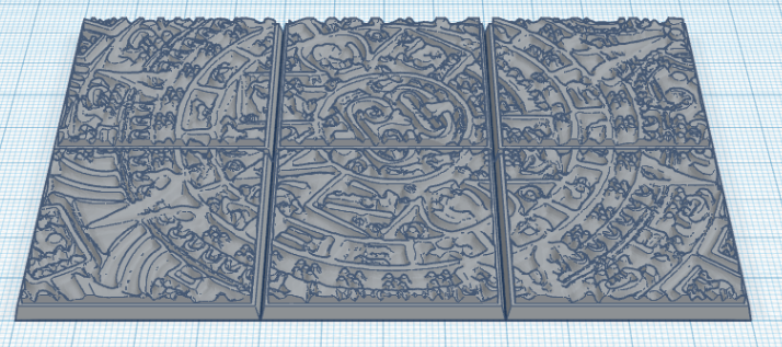 🟪 Aztec 40mm square bases・Free 3D File for ・Cults