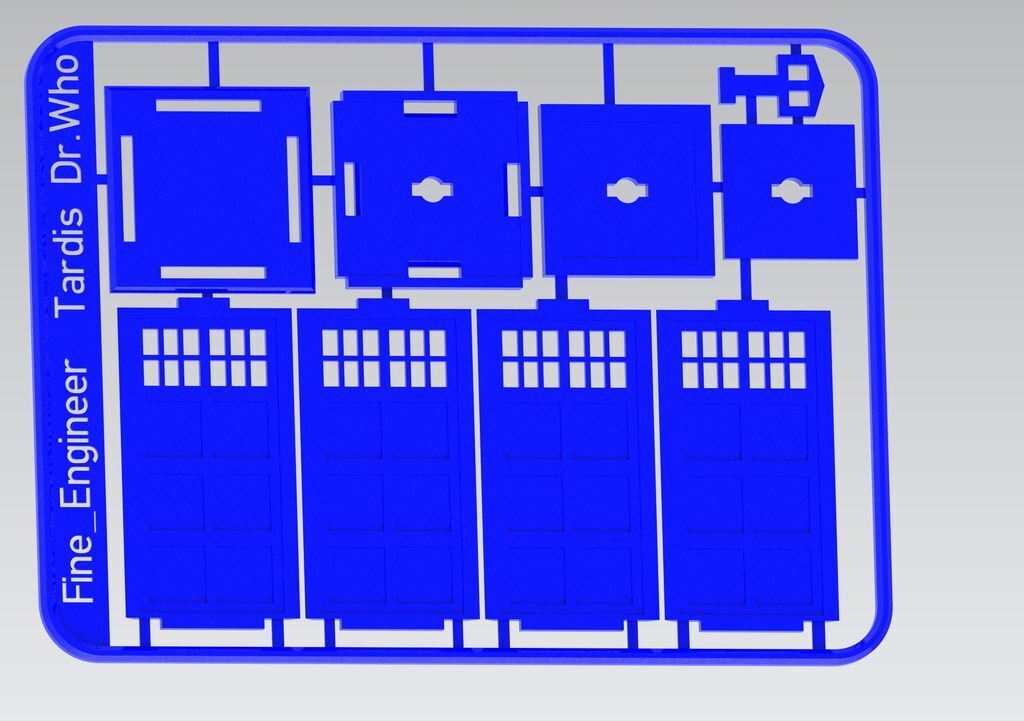 🚓 Tardis Police Box kit card Dr Who Updated・Free STL File for ・Cults