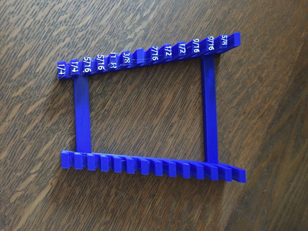 🔧 Craftsman wrench organizer- metric and standard・Free 3D File for ・Cults