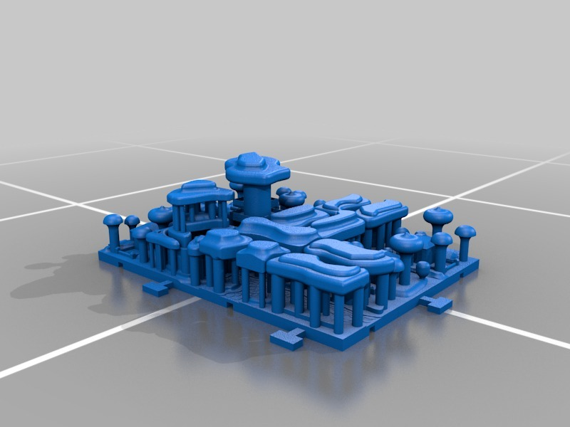 Fichier 3D gratuit Bâtisseur de cartes du monde Jungle perdue 🎲・Objet pour imprimante 3D à