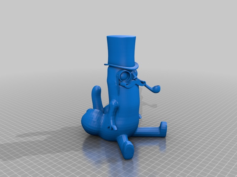🎩 fancy dickbutt 18+・Free 3D File for ・Cults