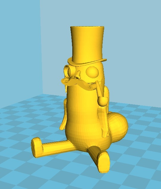 🎩 fancy dickbutt 18+・Free 3D File for ・Cults