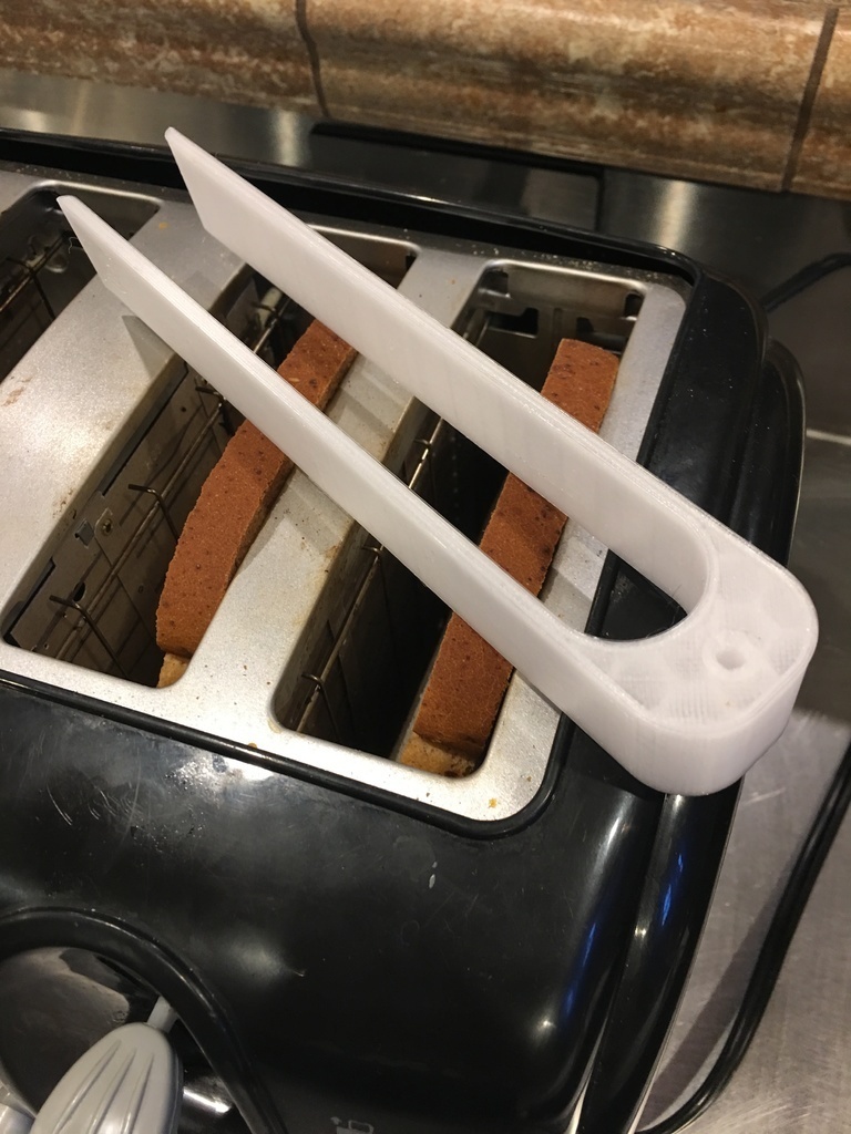 Free 3D file Tongs for bread removal from a Hot Toaster. 🍞 ・3D printing ...