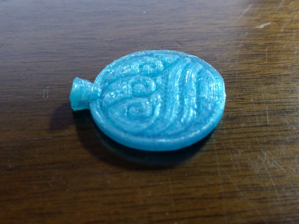 Бесплатный 3D файл Амулет племени воды Катара с застежкой (Аватар ...