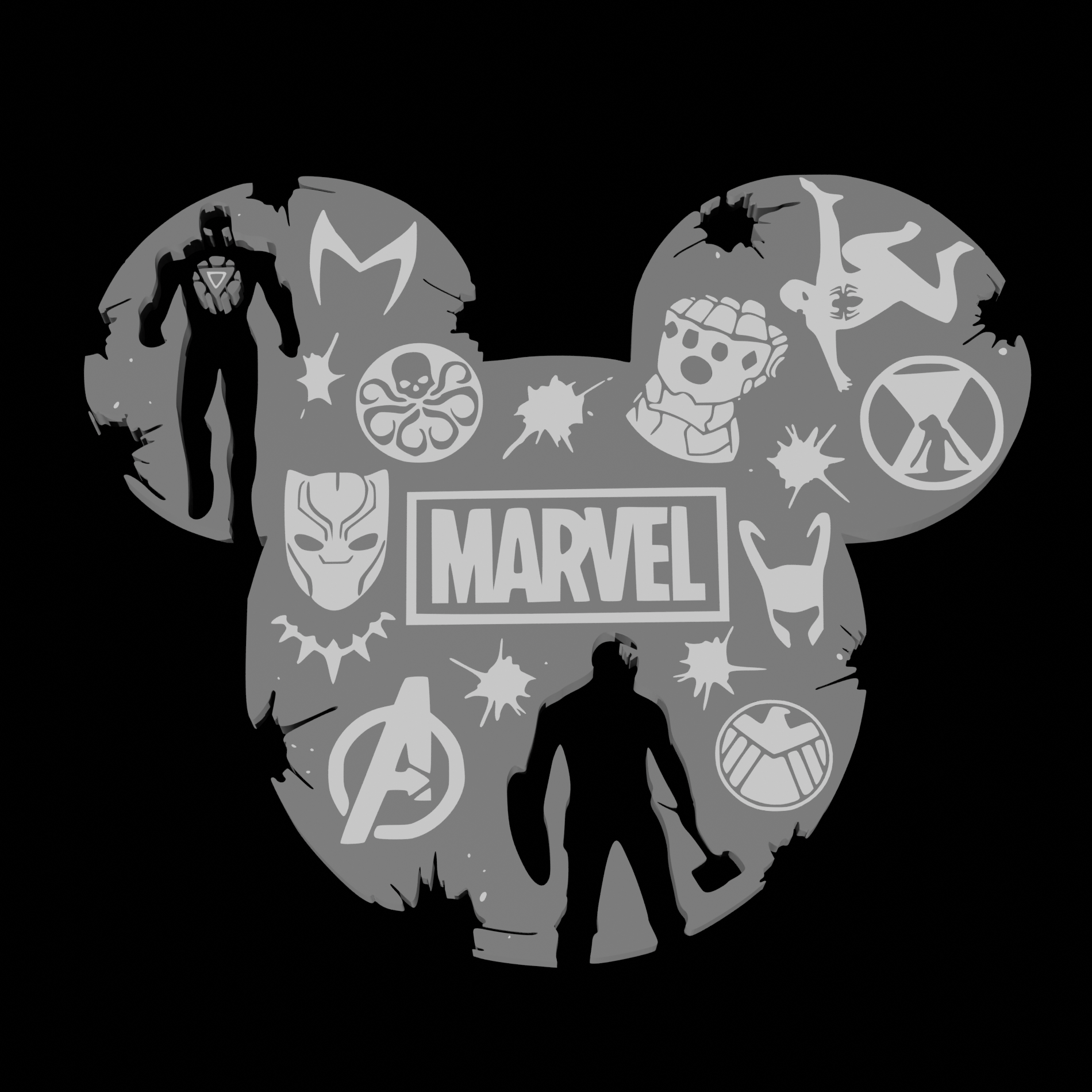 40+ 复仇者联盟涂色页- 免费可打印PDF 和在线涂色, image size:1900x1900