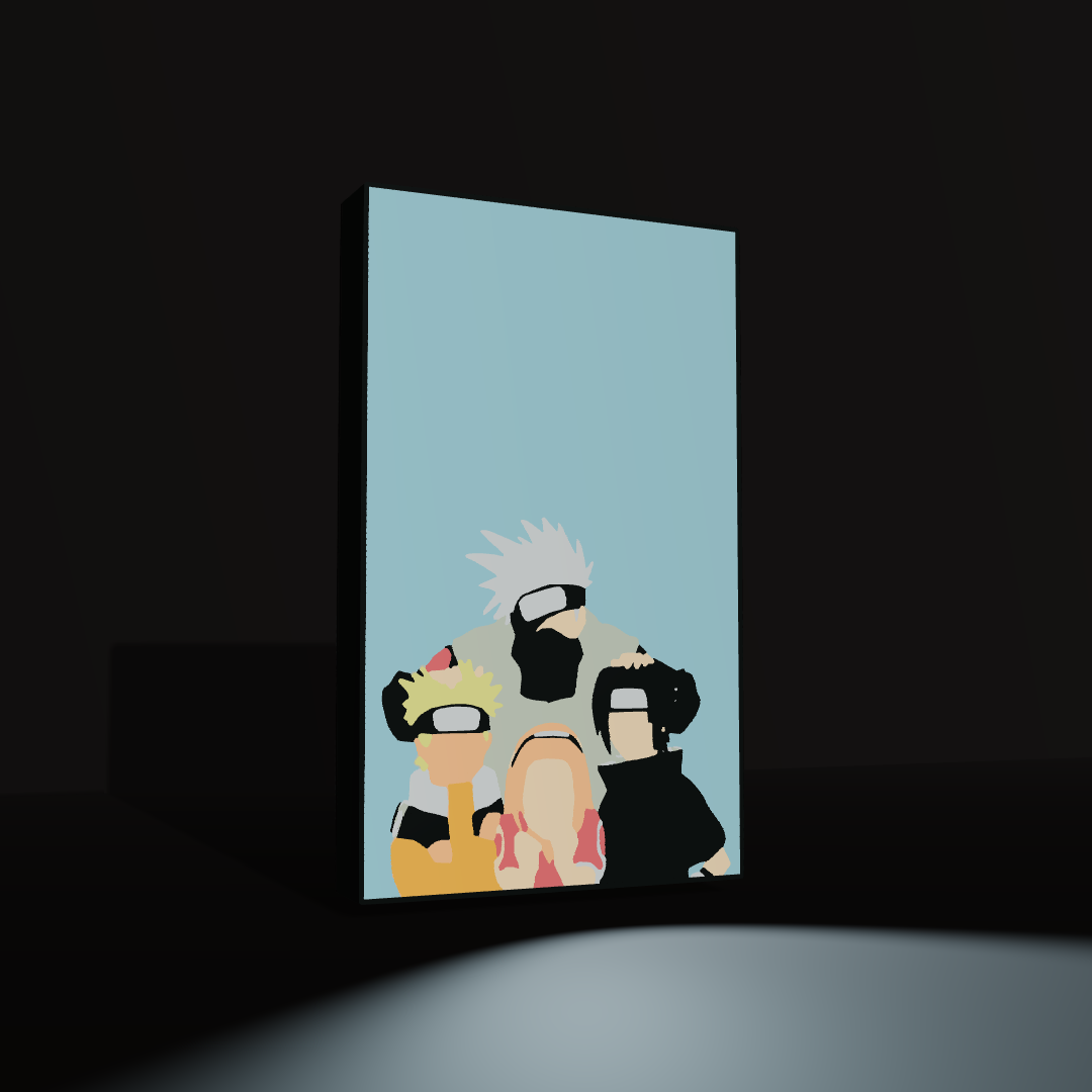 💡 Naruto Team Seven LED Lightbox / Night Light・ 3D File for 3D printing ...