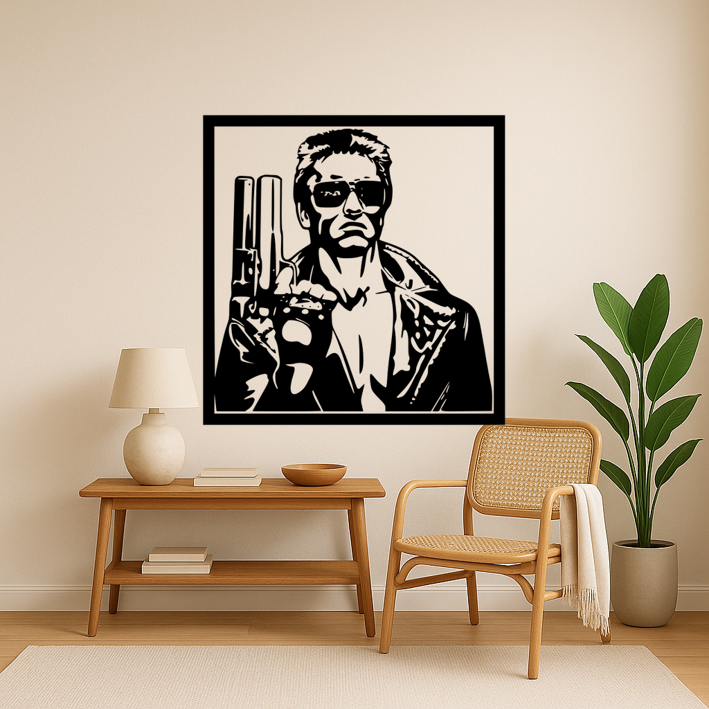 🎨 The Terminator The Terminator The Terminator Wall Art Framed・ 3D File ...