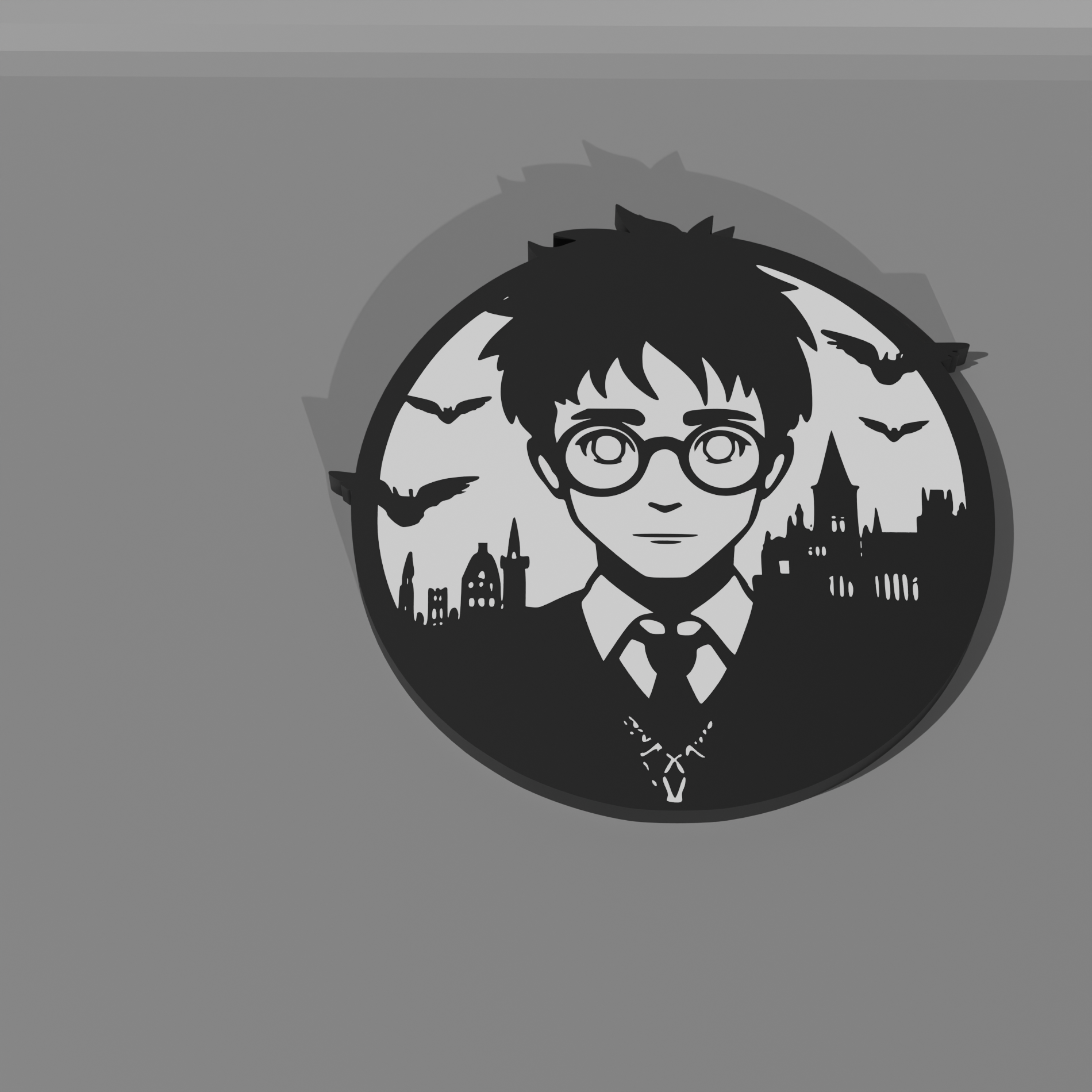 🎨 Harry Potter2 - Wall Art Multicolor・ 3D File for 3D printing・Cults