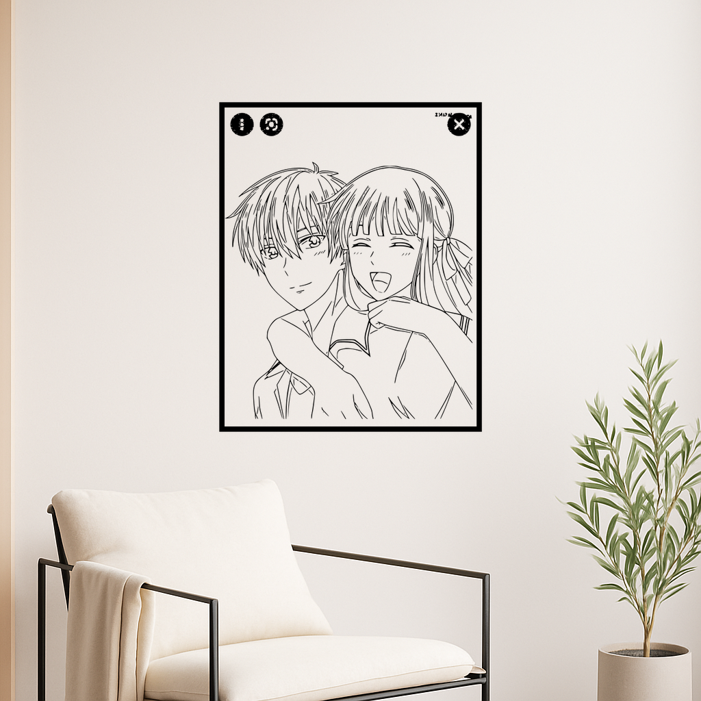 🧺 Fruits Basket Fruits Basket Yuki And Kyo Wall Art Framed・ 3D File for ...