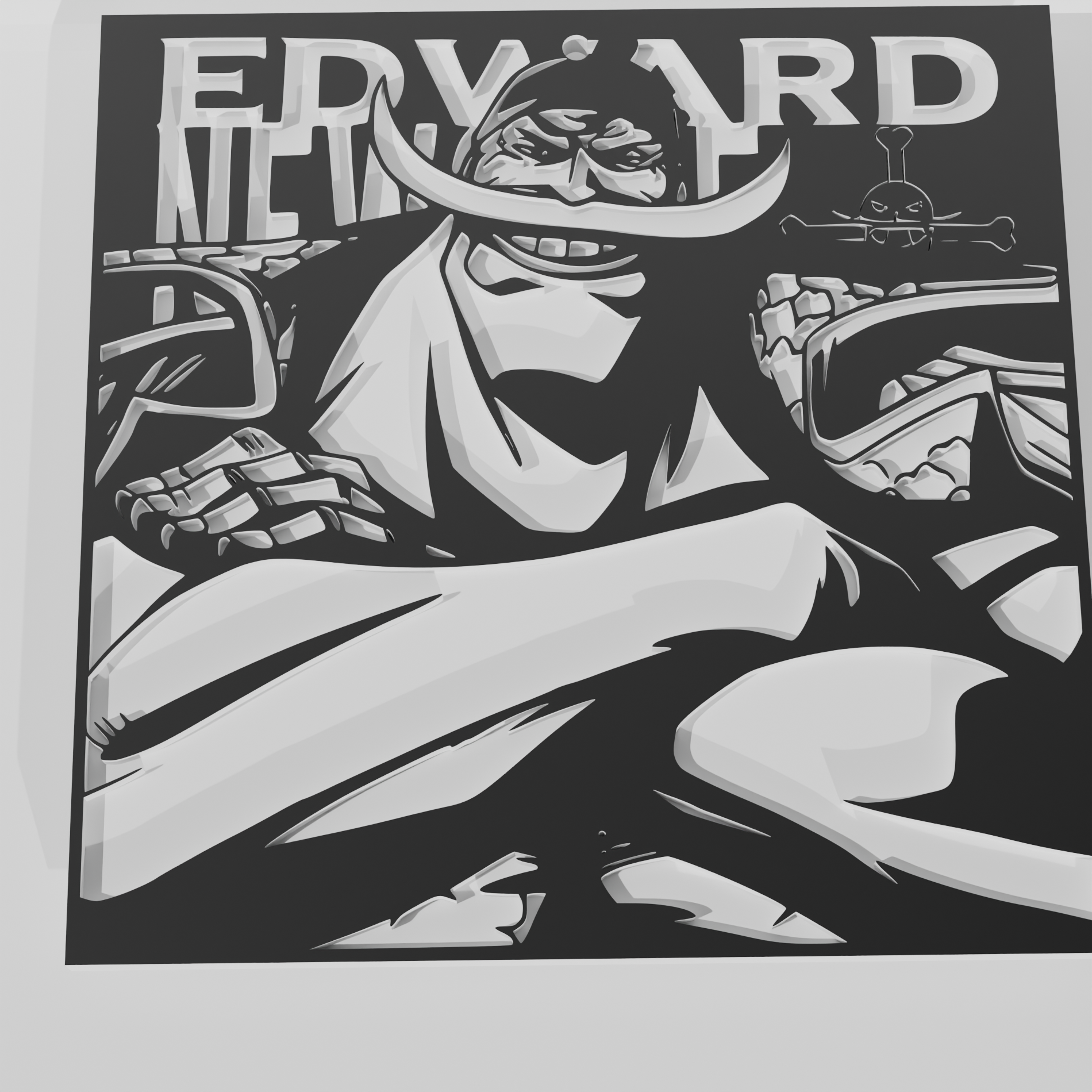 🗝️ One Piece Decor Edward Newgate Barba Blanca - Llavero Onecolor・Archivo  3D para Impresión 3D・Cults, image size:1900x1900