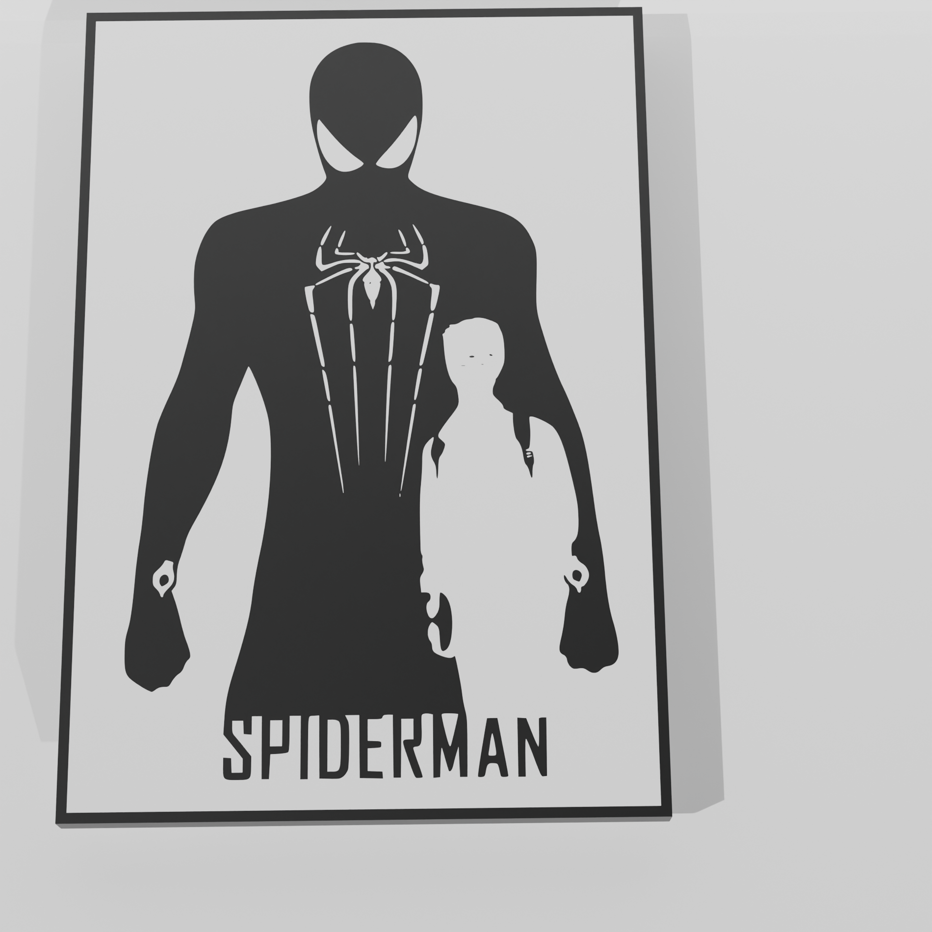 🕷️ Decoracion Spider Man Marvel Andrew Garfield - Arte de Pared  Multicolor・Archivo 3D para Impresión 3D・Cults, image size:1900x1900