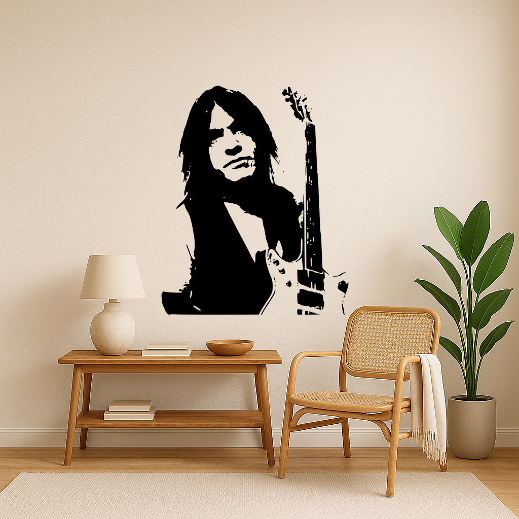 🎸 AC/DC logo Acdc Logo Malcolm Young Guitar Wall Art Framed・ 3D File ...