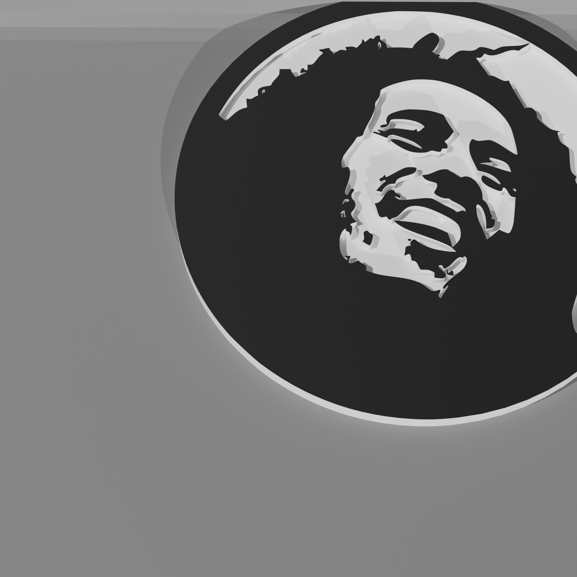 🎨 鲍勃-马利- 墙面艺术Onecolor・文件用于3D 三维打印・Cults, image size:1900x1900