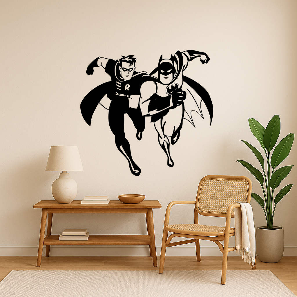 🎨 Batman Robin Wall Art Framed・ 3D File for 3D printing・Cults