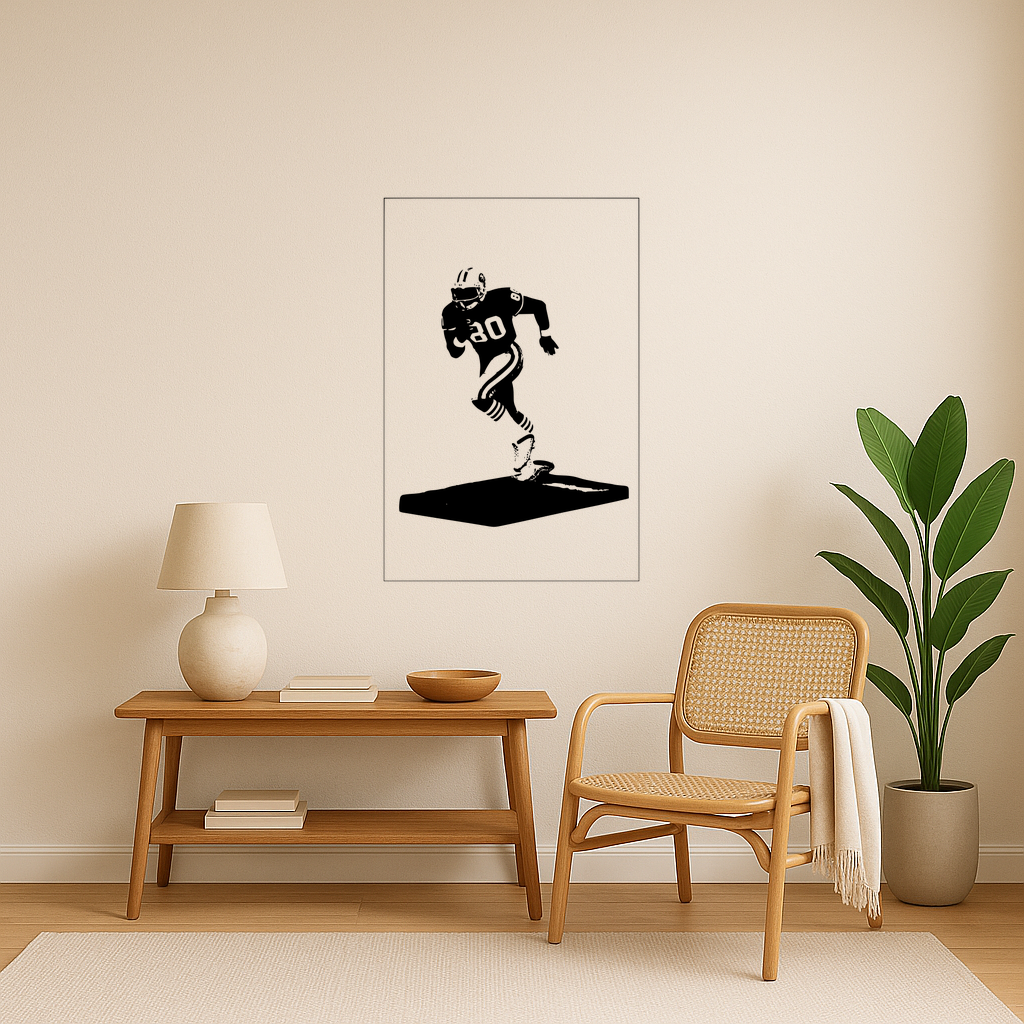 🌾 Jerry Rice Jerry Rice Wall Art Framed・ 3D File for 3D printing・Cults