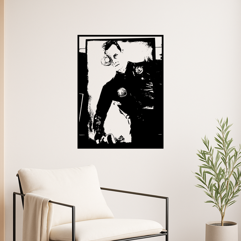 🎨 The Terminator The Terminator The T-850 Wall Art Framed・ 3D File for ...