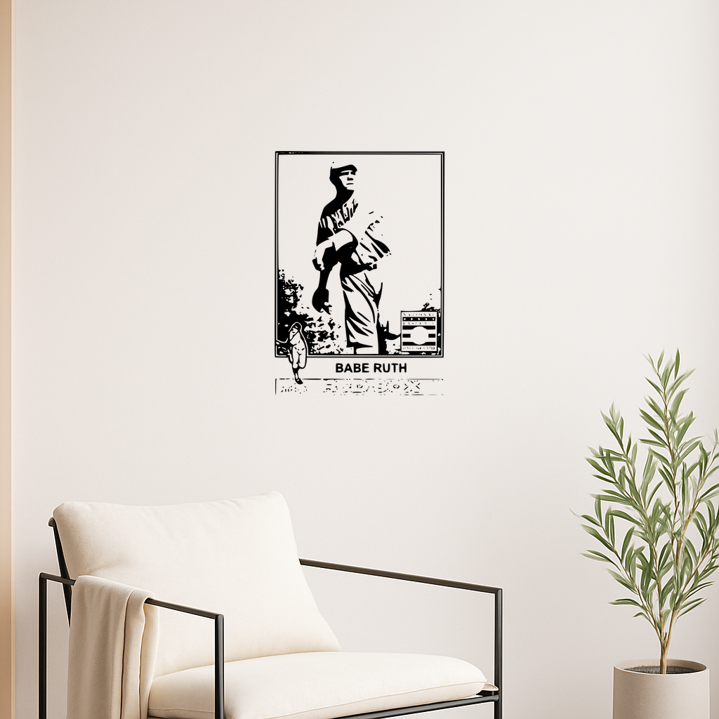 🎨 Babe Ruth Babe Ruth Boston Red Sox Wall Art Framed・Archivo 3D para ...