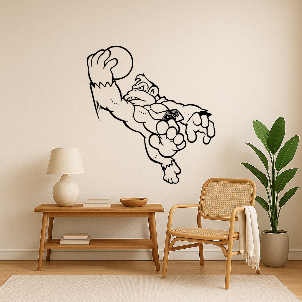 🎨 Donkey Kong Donkey Kong Giant Spiky Ball Wall Art Framed・ 3D File for ...
