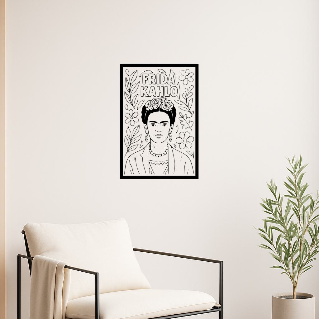 🎨 Frida Kahlo Frida Kahlo Frida Kahlo Wall Art Framed・ 3D File for 3D ...