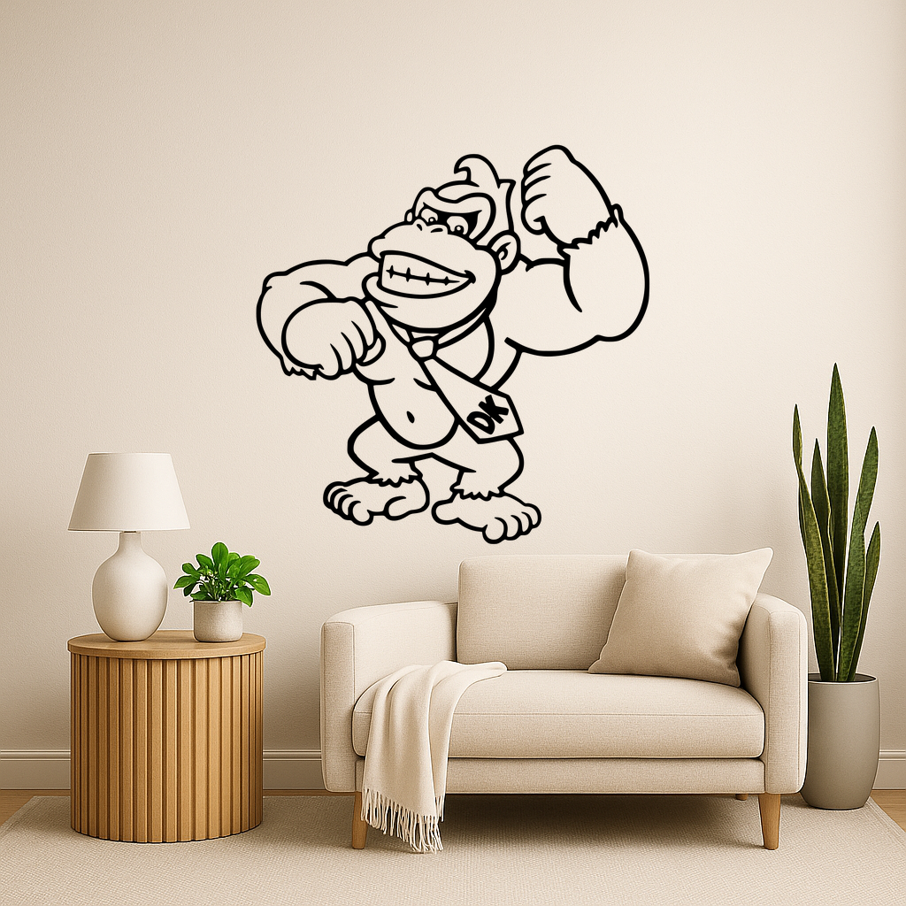 🎨 Donkey Kong Donkey Kong Kongs Head Wall Art Framed・ 3D File for 3D ...