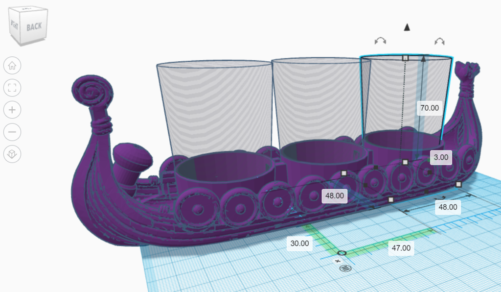 🚢 Viking Ship Shot Glass Holder・Free 3D File for ・Cults