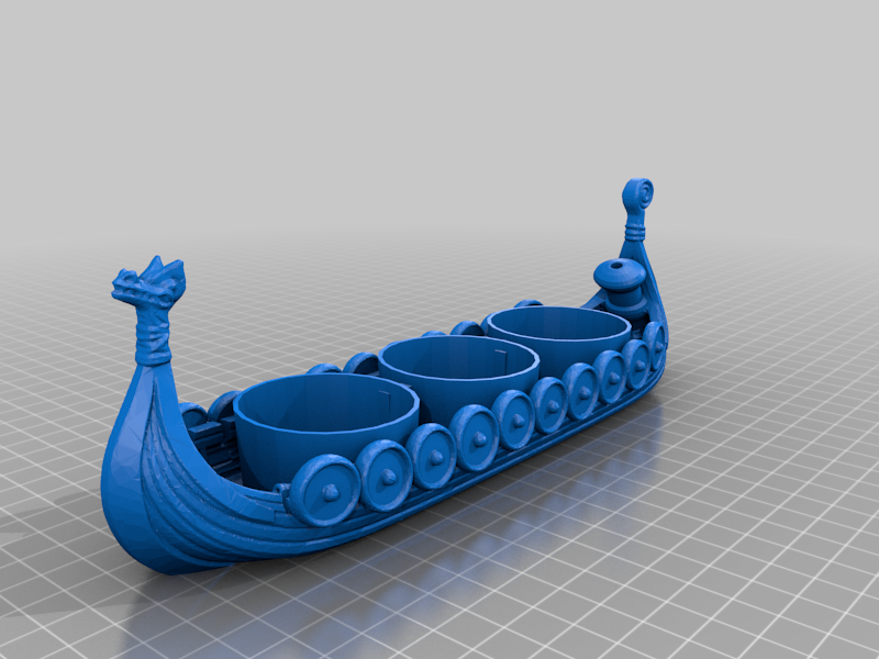 🚢 Viking Ship Shot Glass Holder・Free 3D File for ・Cults