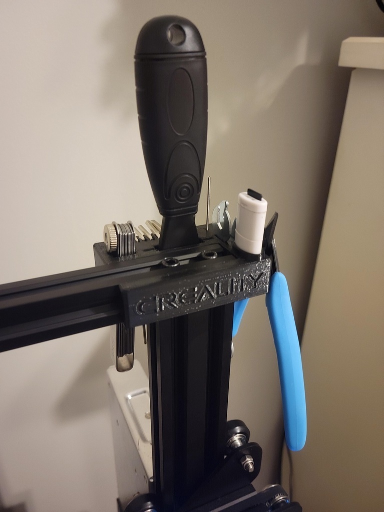 Free 3D file Creality Ender 3 Tool Holder w/ Feeler Gauges 🧞‍♂️・3D
